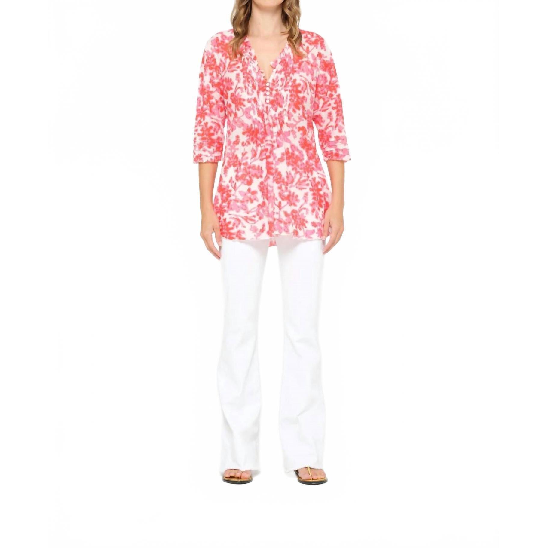 New Oneseason Poppy Top In Antigua Pink